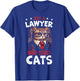 Just A Lawyer Who Loves Cats Attorney Lawyer T-Shirt - T-Shirt | Royal