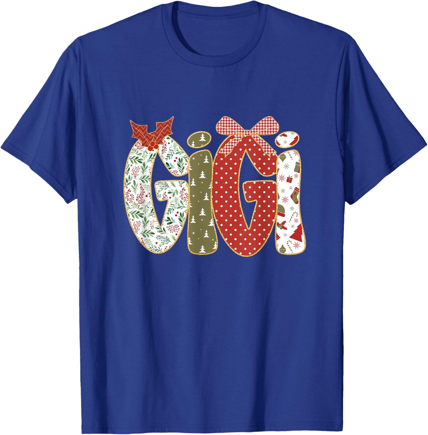 Christmas Gigi Coquette Holiday Grandma T-Shirt - T-Shirt | Royal