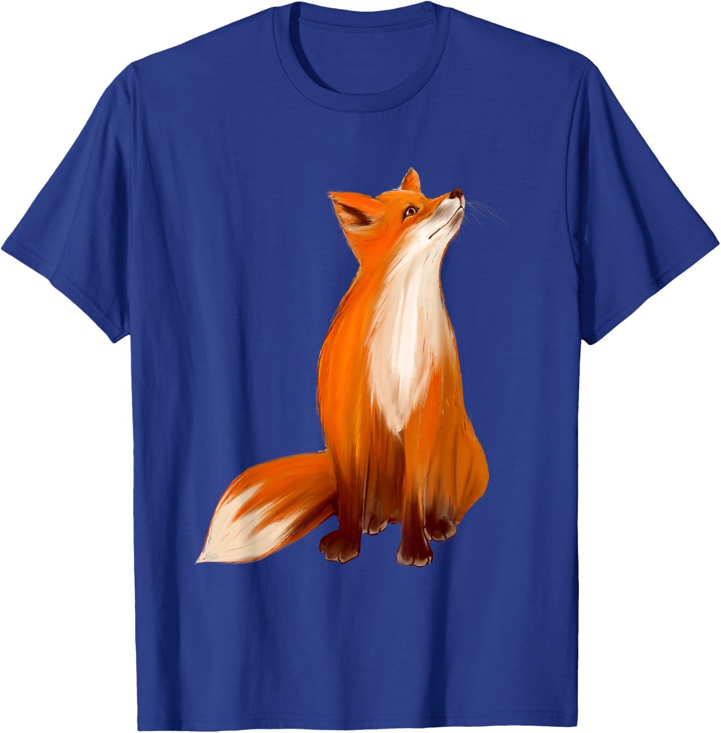 Watercolor Fox - Wildlife Zookeeper Fox Lover T-Shirt - T-Shirt | Royal