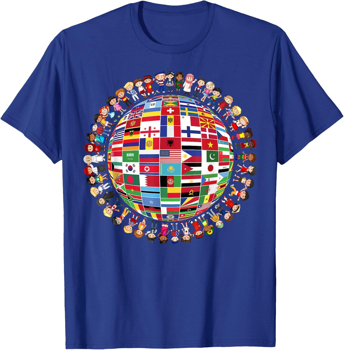 World Peace International Day Of Peace National Flags T-Shirt - T-Shirt | Royal