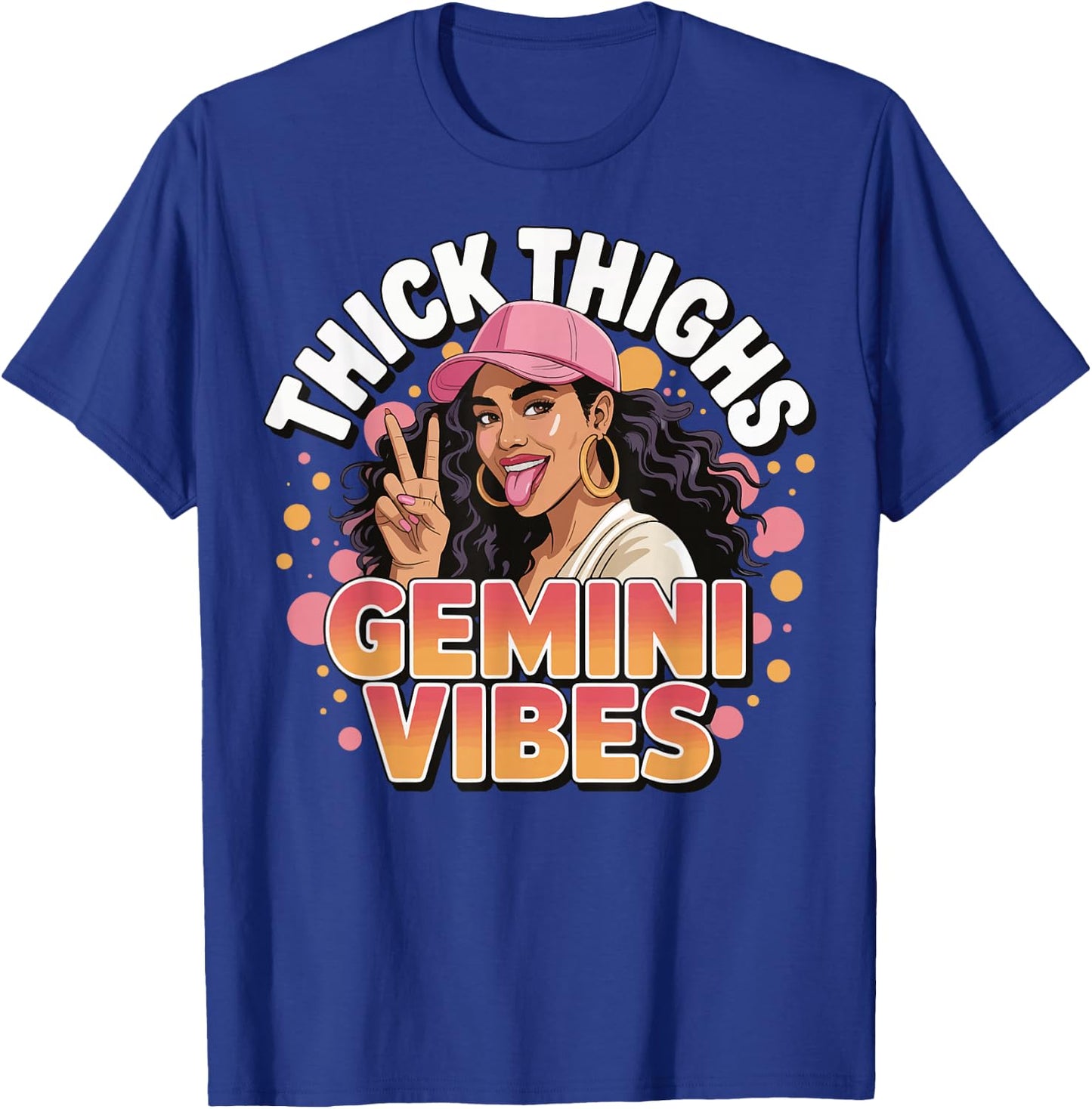 Thick Thighs Gemini Vibes T-Shirt - T-Shirt | Royal