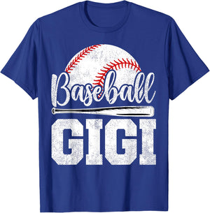 Baseball Gigi Baseball Player Game Day Mother's Day T-Shirt - T-Shirt | Royal
