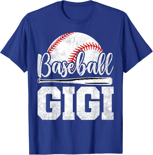 Baseball Gigi Baseball Player Game Day Mother's Day T-Shirt - T-Shirt | Royal