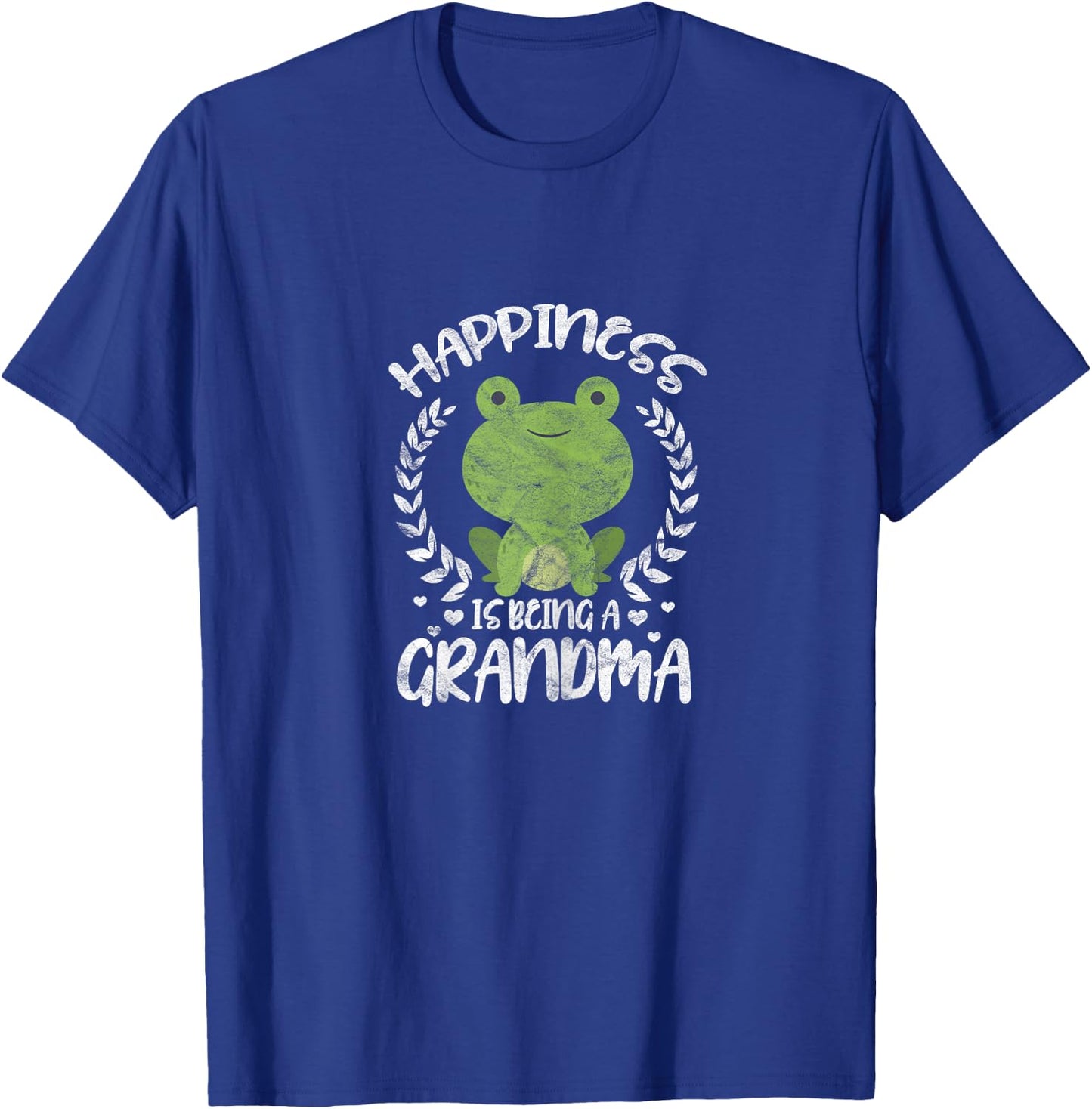 Happiness is Being a Grandma Funny Cute Grandmother Frog T-Shirt - T-Shirt | Royal