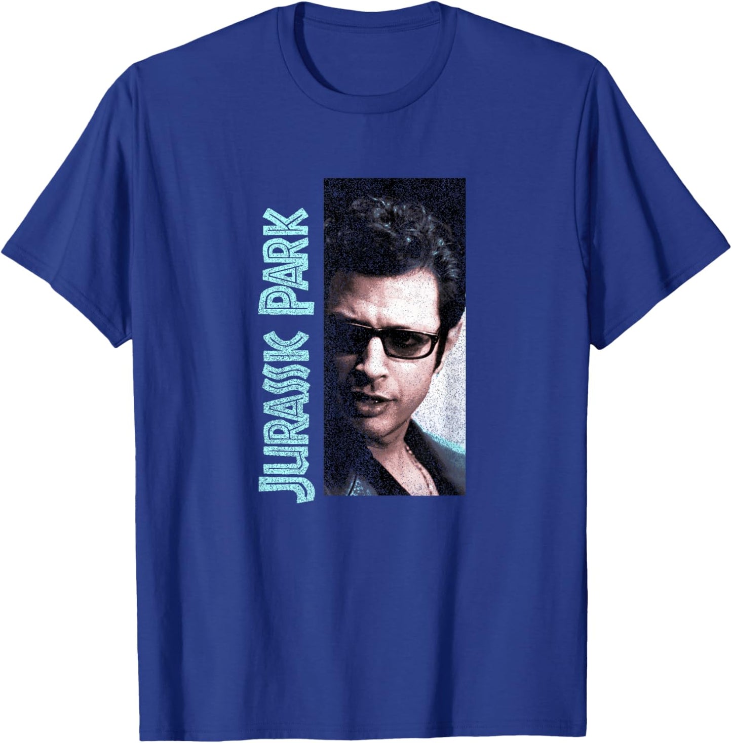 Jurassic Park Ian Malcolm Side Shocked Sunglasses Stare T-Shirt - T-Shirt | Royal