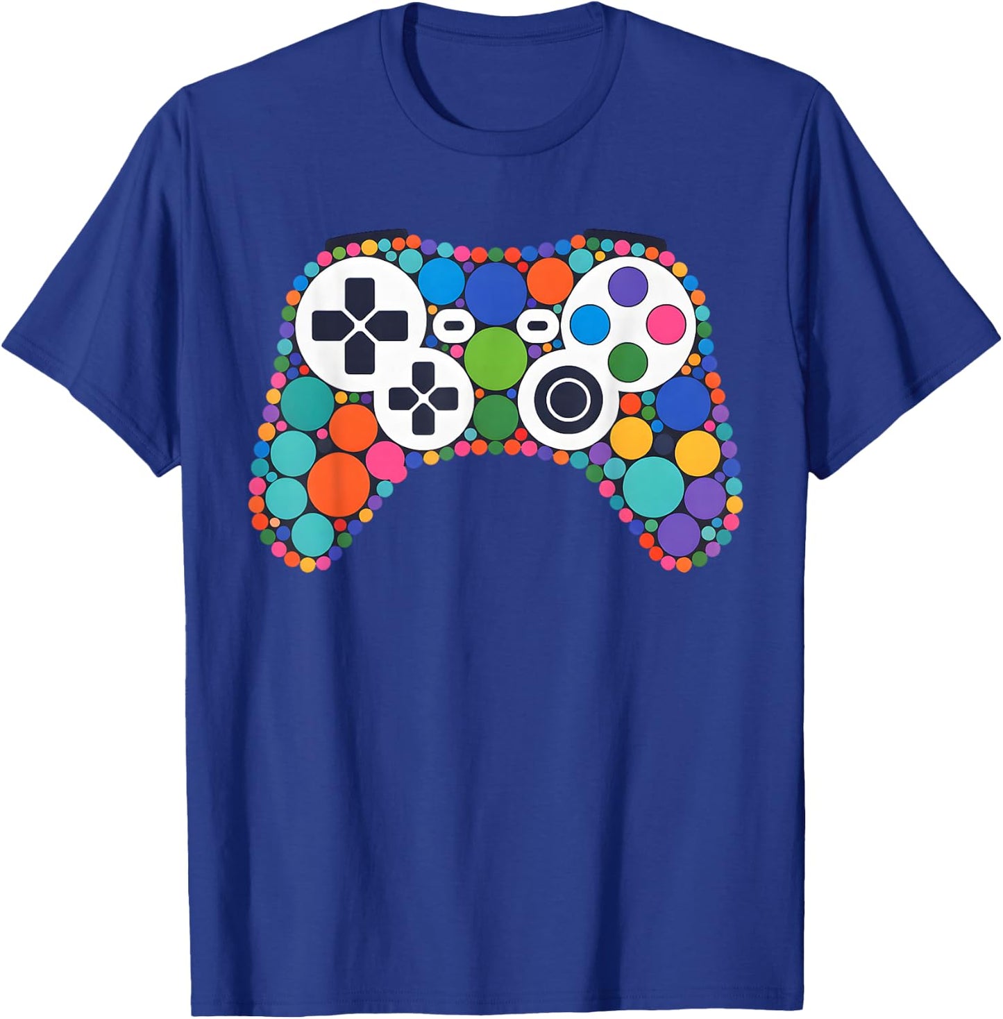 Funny Gaming Controller Polka Dot Video Gamers Dot Day Boys T-Shirt - T-Shirt | Royal