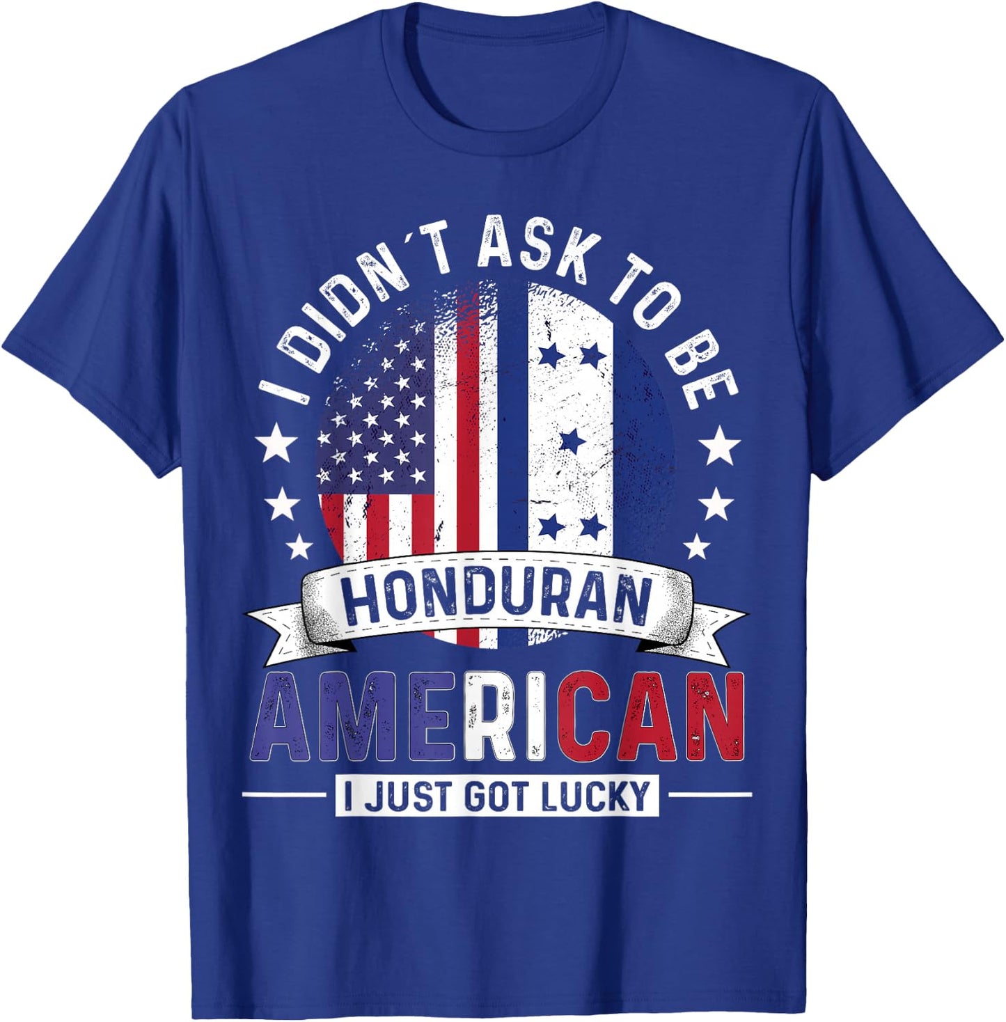 Honduran American Countries Flags Pride Honduras Flag T-Shirt - T-Shirt | Royal