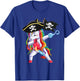 Halloween Dabbing Cute Pirate Unicorn Apparel Kids Girls T-Shirt - T-Shirt | Royal