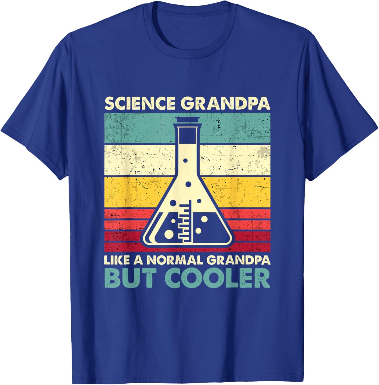 Science Grandpa - Funny Biology Chemistry Physics T-Shirt - T-Shirt | Royal