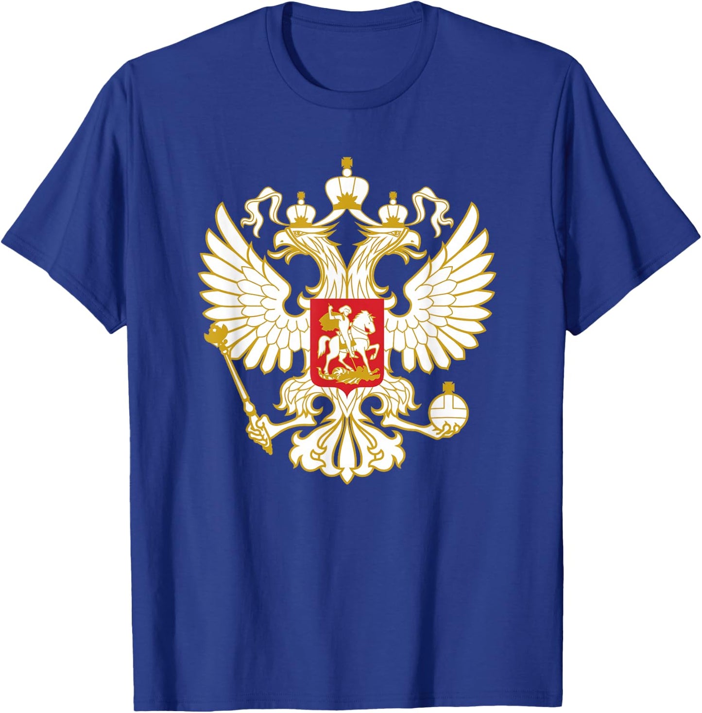 Russian Eagle Coat of Arms Russia Russian Flag T-Shirt - T-Shirt | Royal