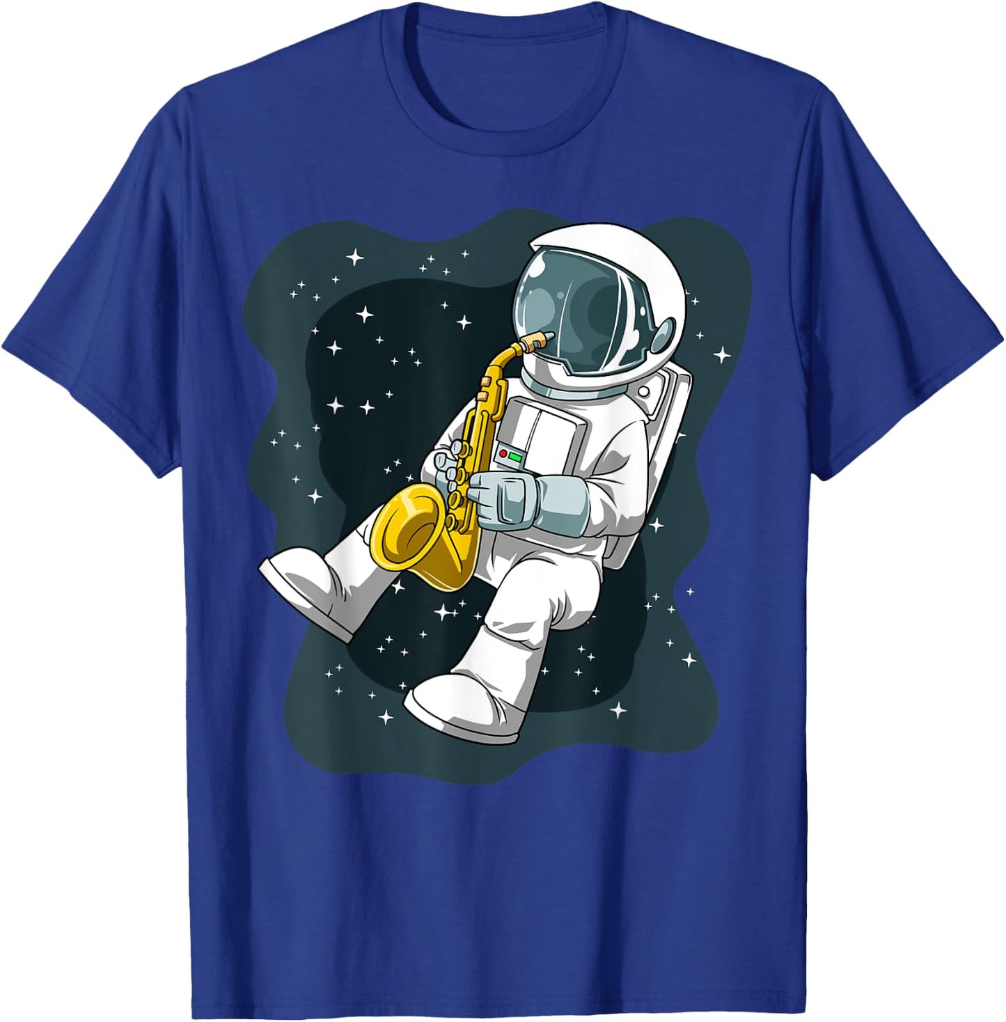 Astronaut Jazz Astronaut Sax Astronaut Playing Saxophone T-Shirt - T-Shirt | Royal