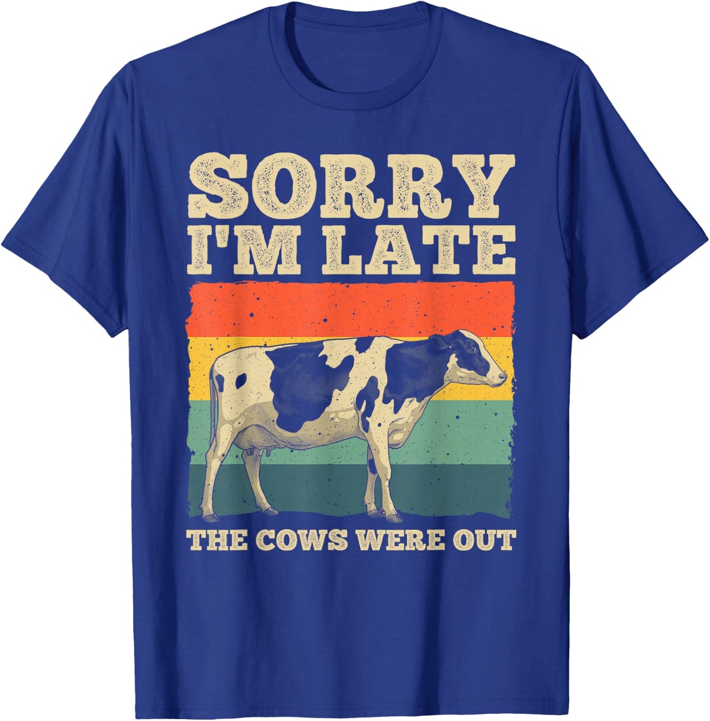Funny Cow Women Cow Farmer Herd Farming Animal Lover T-Shirt - T-Shirt | Royal