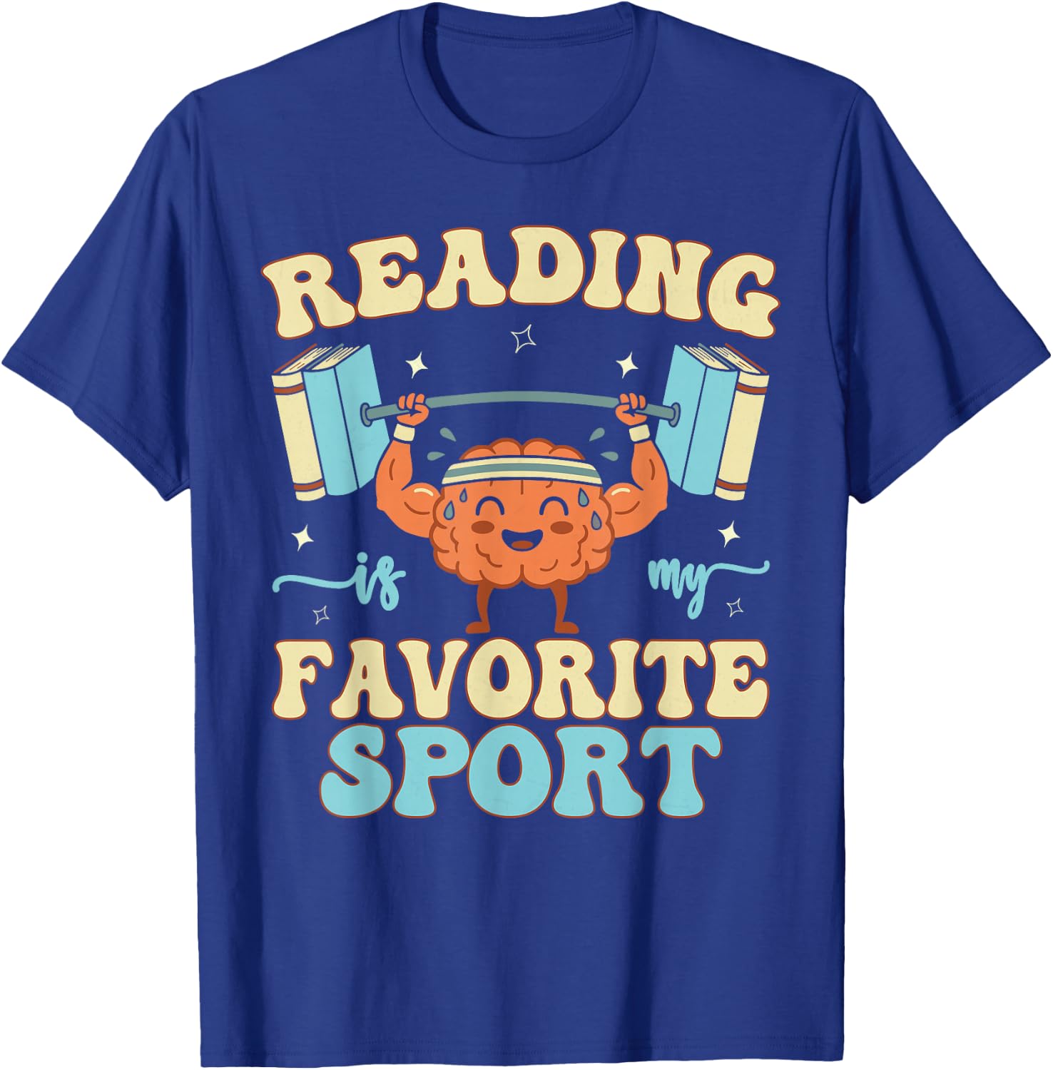 Librarian Reading is My Favorite Sport Book Lover T-Shirt - T-Shirt | Royal
