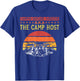 Camping Campground Camp Host Tent Retro Vintage T-Shirt - T-Shirt | Royal