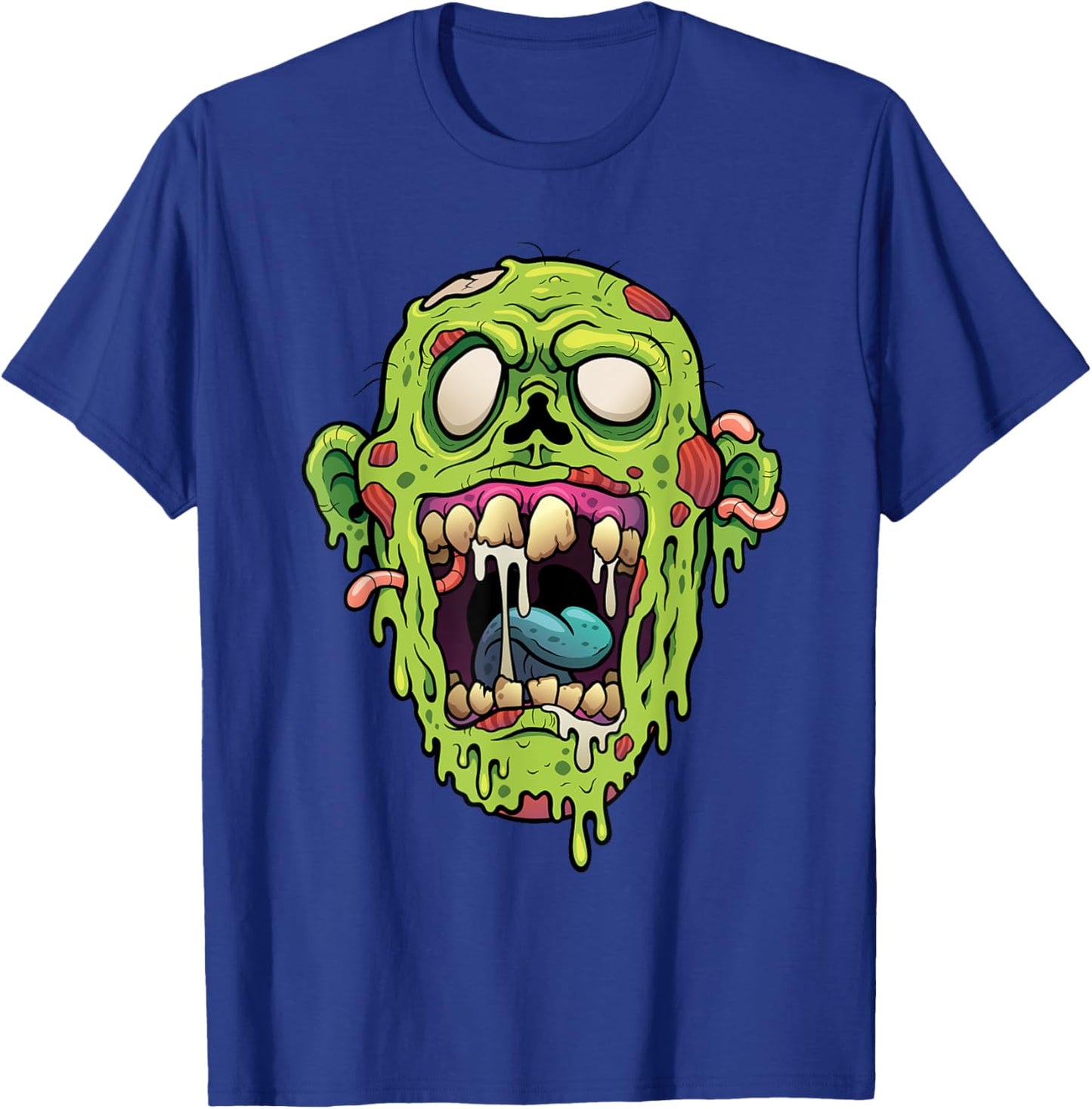 Scary Halloween Cartoon Zombie Gift T-Shirt - T-Shirt | Royal