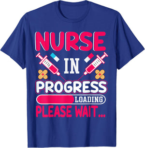 Nurse is Loading Please Wait T-Shirt - T-Shirt | Royal