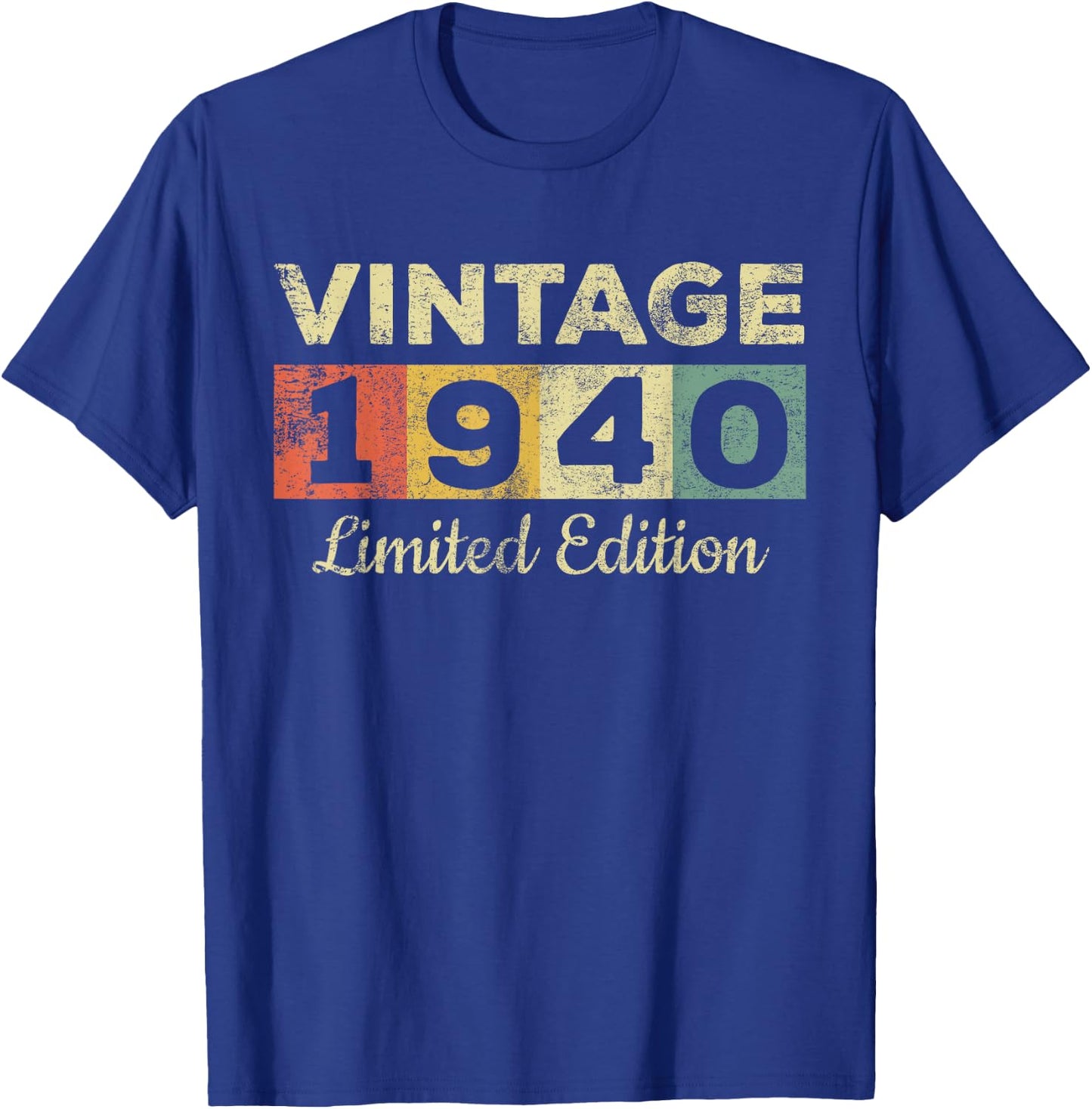 Vintage 1940 Made In 1940 81st Birthday Women 81 Years T-Shirt - T-Shirt | Royal