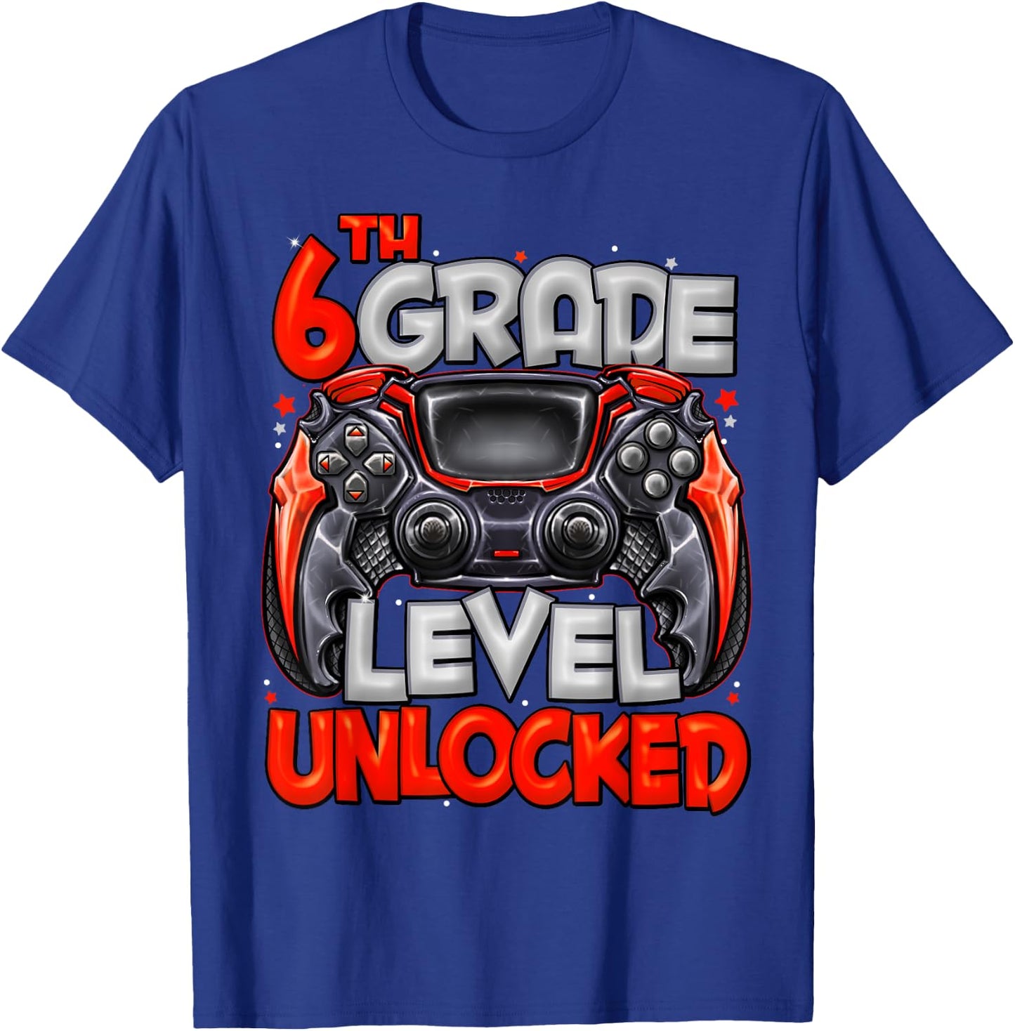 6th Grade Level Unlocked Game On 6th Grade Back To School T-Shirt - T-Shirt | Royal