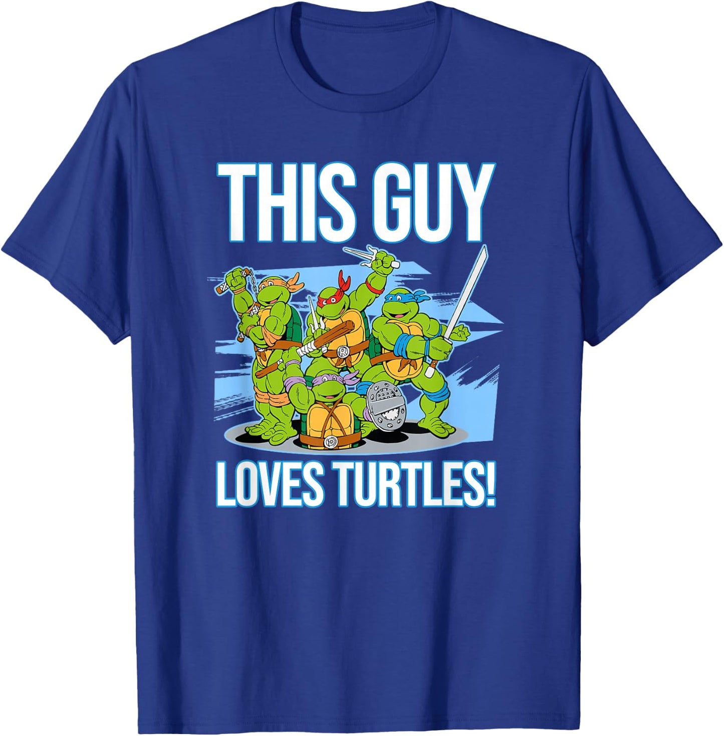 This Guy Loves Turtles T-Shirt - T-Shirt | Royal