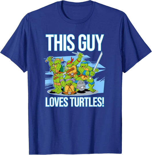 This Guy Loves Turtles T-Shirt - T-Shirt | Royal