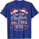 Our First Christmas as Mr and Mrs 2025 Married Couples T-Shirt - T-Shirt | Royal
