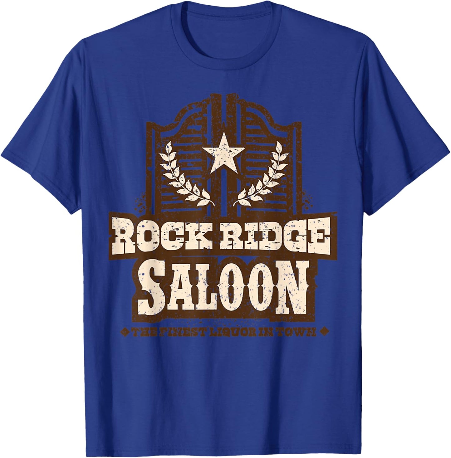 Vintage Rock Ridge Saloon T-Shirt - T-Shirt | Royal