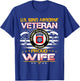 US 82nd Airborne Veteran Proud Wife US Flag Patriotic T-Shirt - T-Shirt | Royal