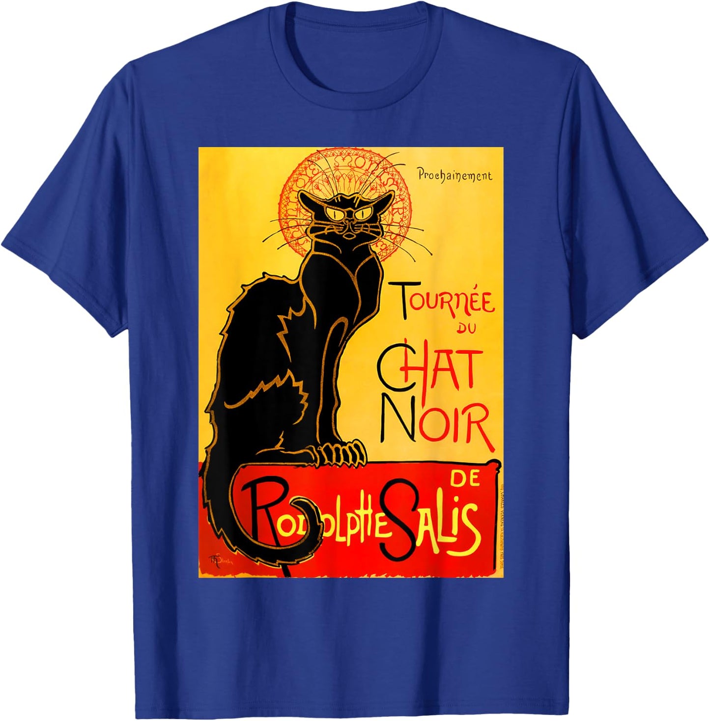 Le Chat Noir The Black Cat T Shirt Art Nouveau Cat Gift T-Shirt - T-Shirt | Royal