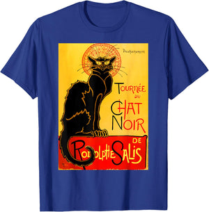 Le Chat Noir The Black Cat T Shirt Art Nouveau Cat Gift T-Shirt - T-Shirt | Royal
