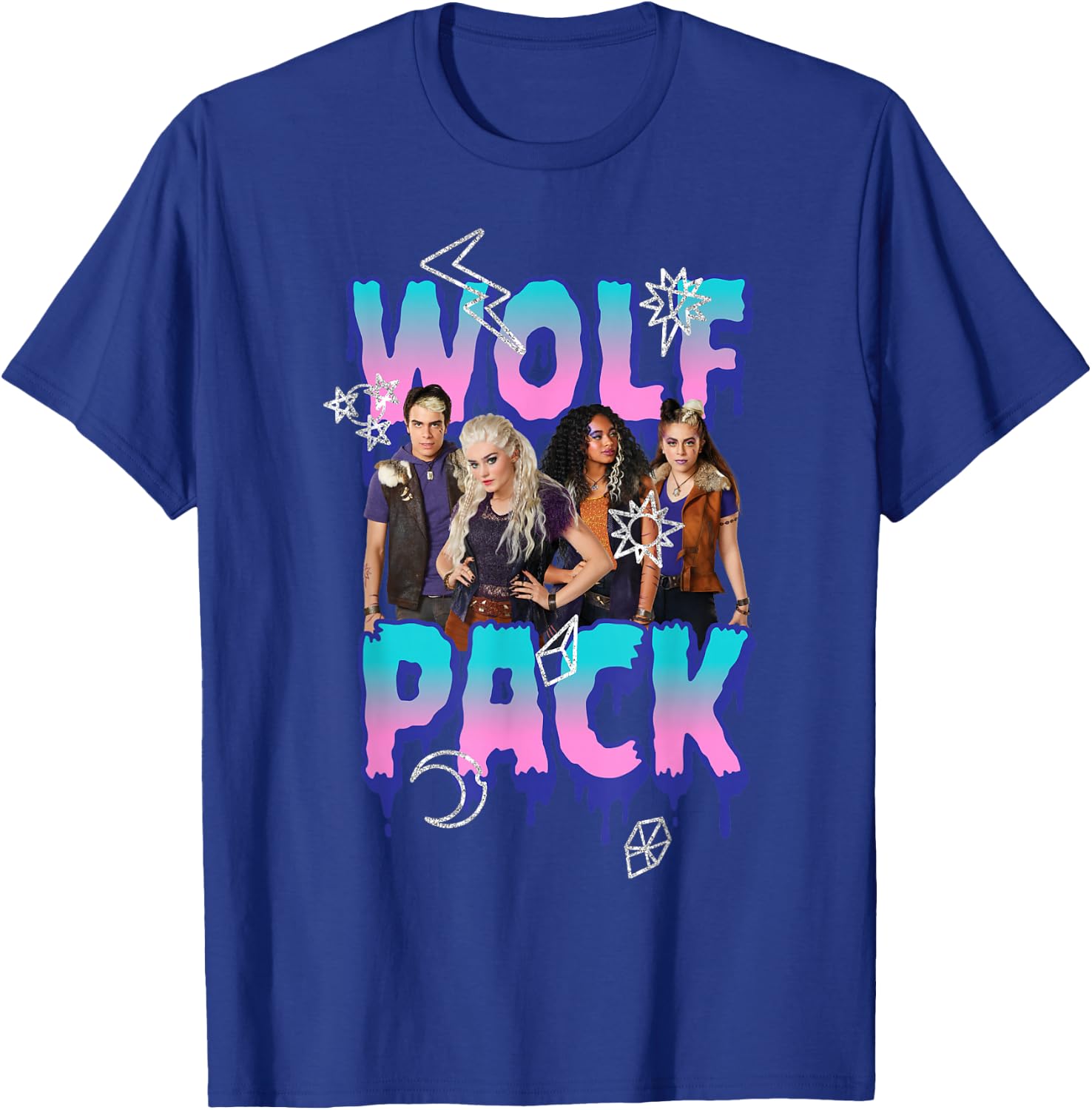 Disney Zombies Wolf Pack Group Poster T-Shirt - T-Shirt | Royal