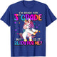 I'm Ready For 3rd Grade Shirt Back To School 3rd Grade Girls T-Shirt - T-Shirt | Royal