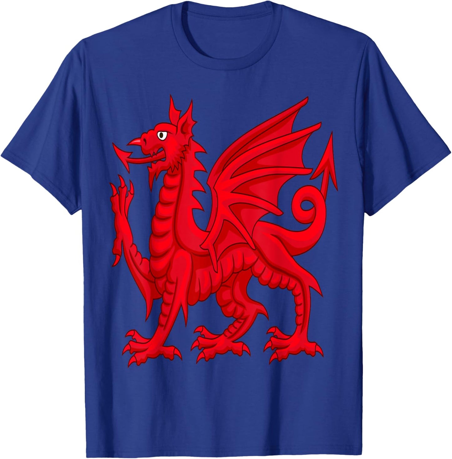 Welsh Dragon CYMRU Flag souvenir Gift Cardiff Welsh T-Shirt - T-Shirt | Royal
