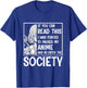 Watching Anime - Waifu Anime Stuff T-Shirt - T-Shirt | Royal