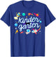 Kindergarten Astronaut Planets Space Back To School Kids T-Shirt - T-Shirt | Royal