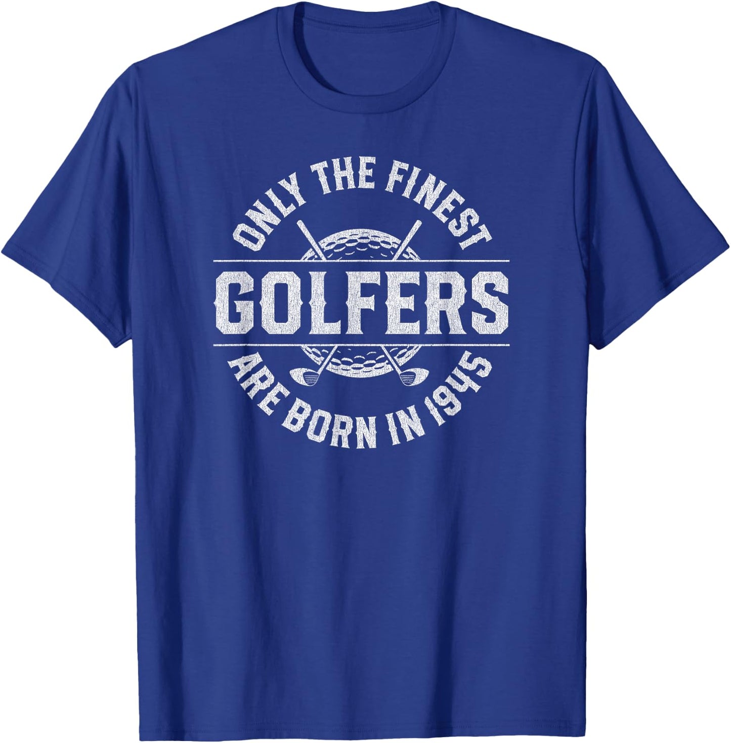 80 Year Old Golfer 80th Birthday Golf T-Shirt - T-Shirt | Royal