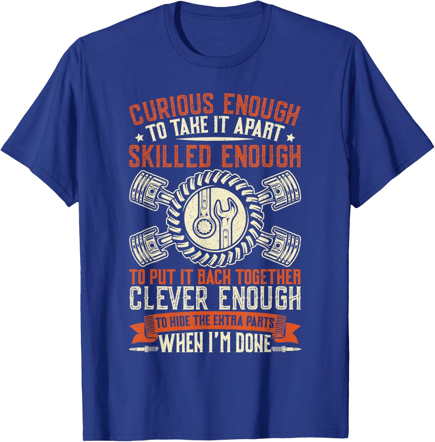 Funny Car Mechanic Shirt Women Mechanics Tool T-Shirt - T-Shirt | Royal