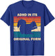 ADHD In Its Original Form Funny Squirrel Retro Squirrel T-Shirt - T-Shirt | Royal