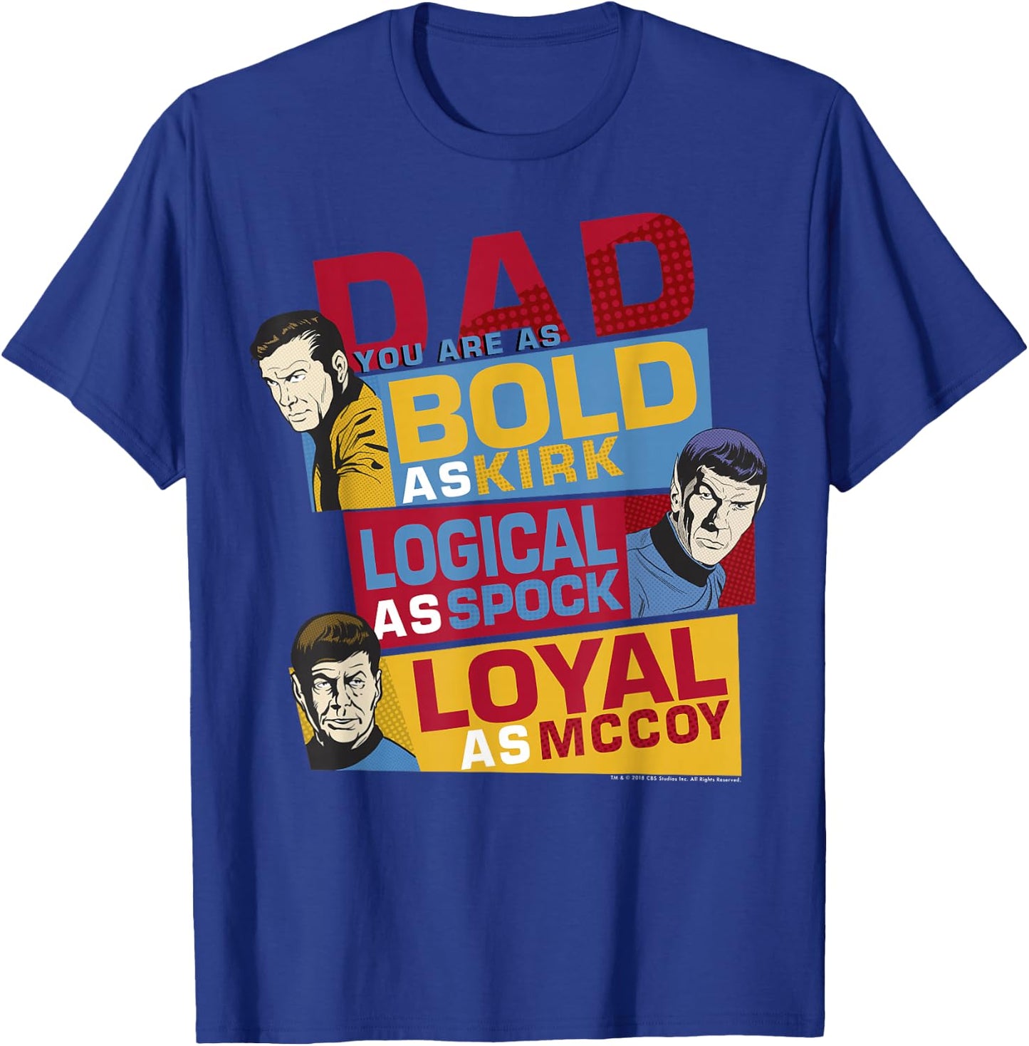 Star Trek Original Series Dad You are Bold T-Shirt - T-Shirt | Royal