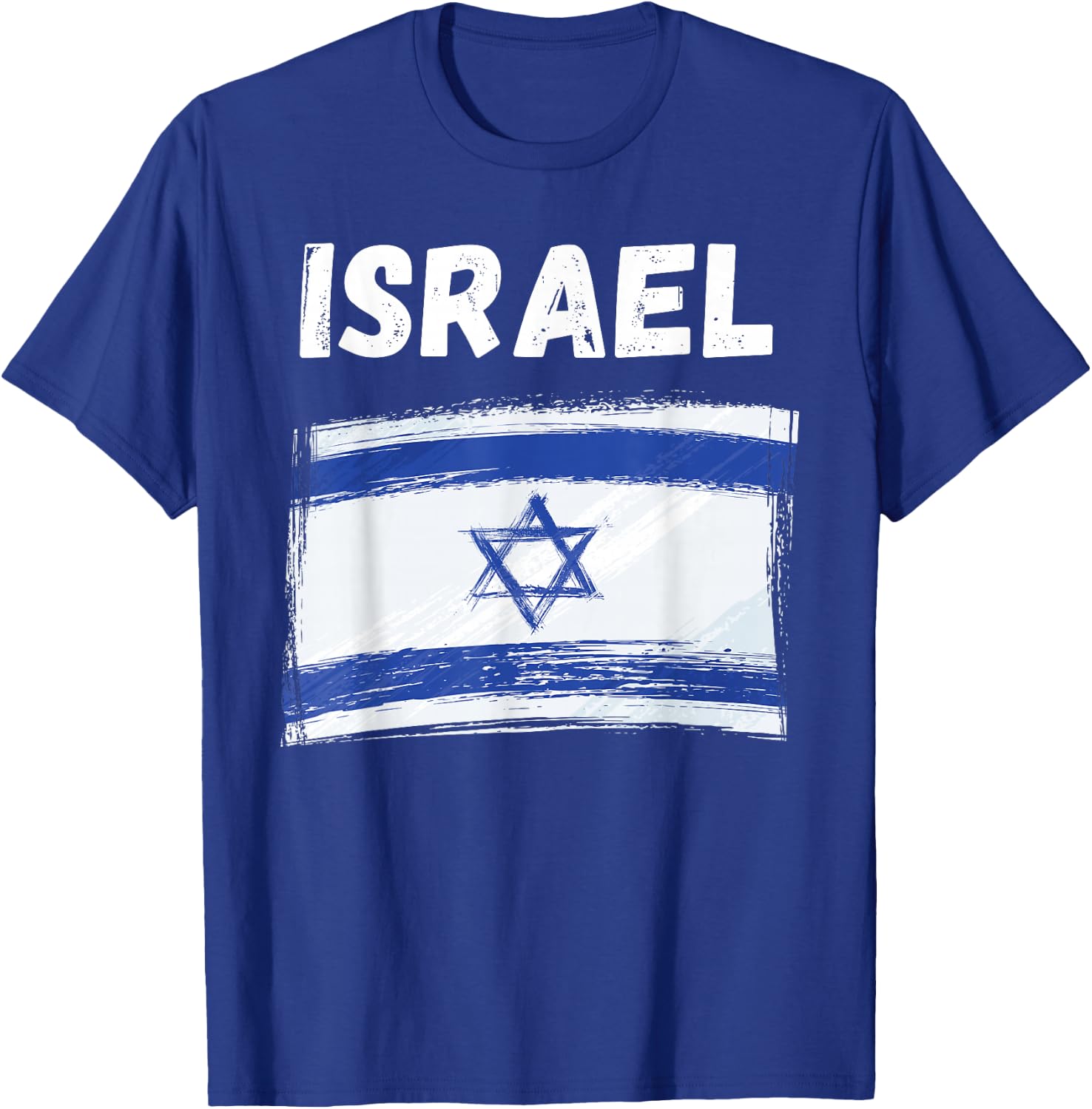 Israel Flag Holiday Vintage Grunge Israeli Flag T-Shirt - T-Shirt | Royal