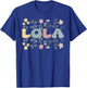 Groovy Lola Grandmother Flowers Lola Grandma T-Shirt - T-Shirt | Royal