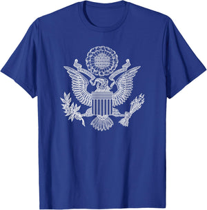 Usa United States Eagle Symbol American Arms Seal T-Shirt - T-Shirt | Royal