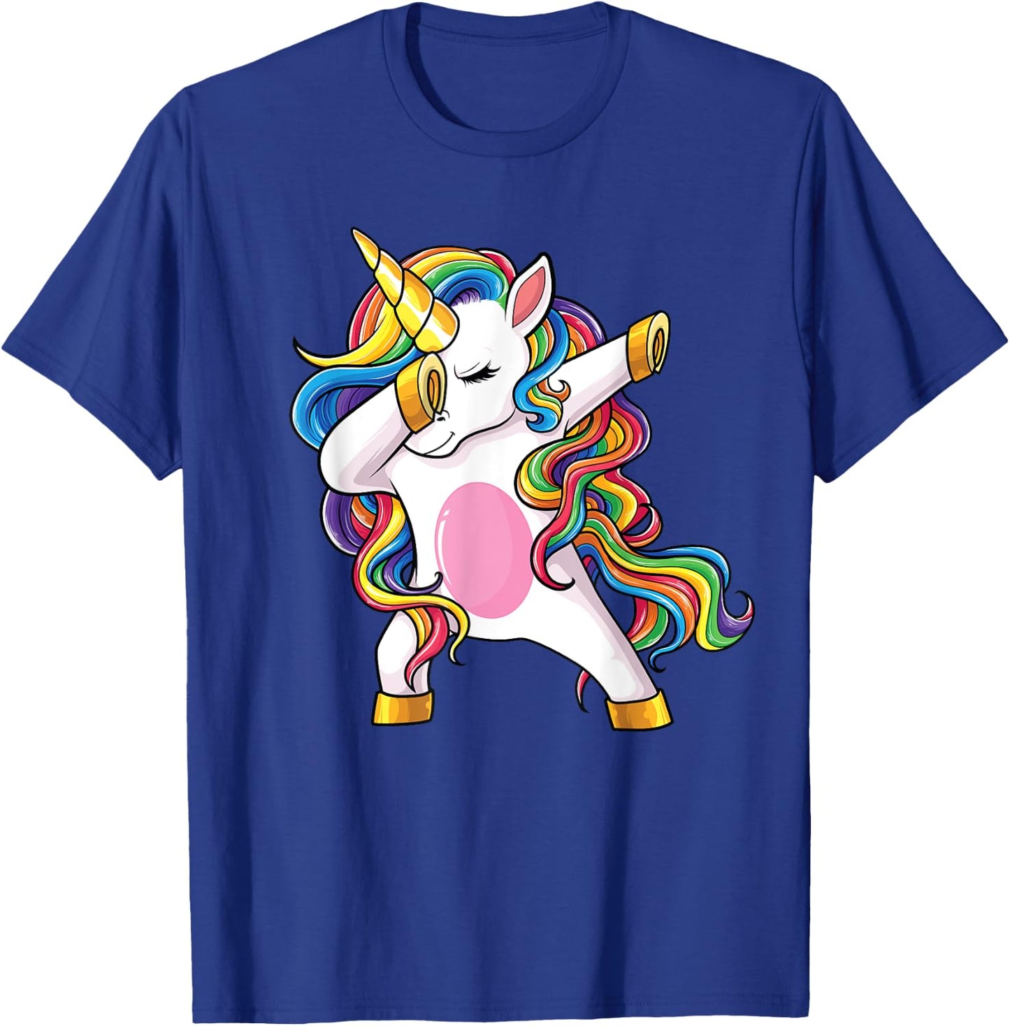 Dabbing Unicorn Shirt Dab Unicorns Girls Kids Women T-Shirt - T-Shirt | Royal