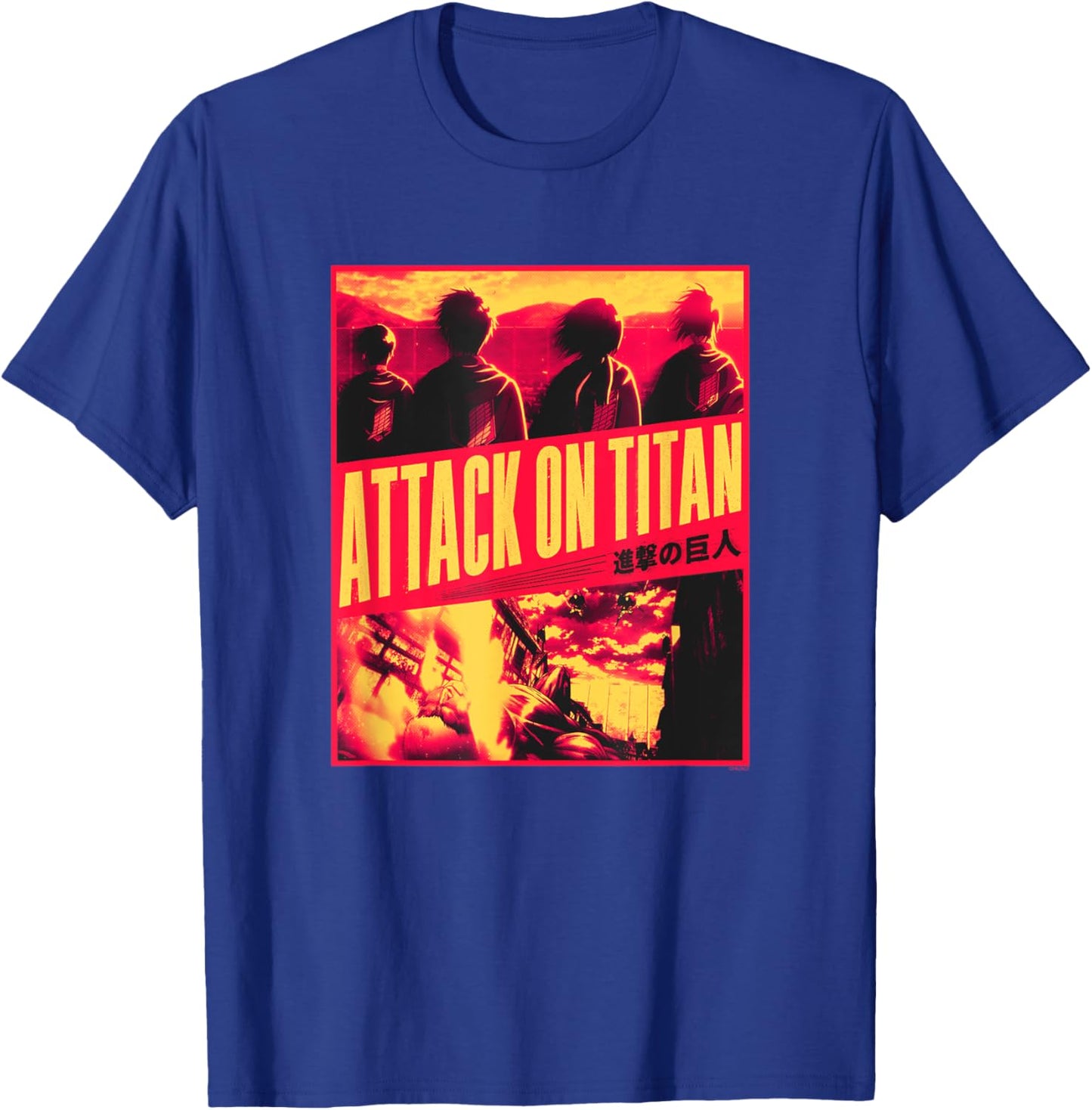 Attack on Titan Season 3 Slanted Type Attack Anime T-Shirt - T-Shirt | Royal