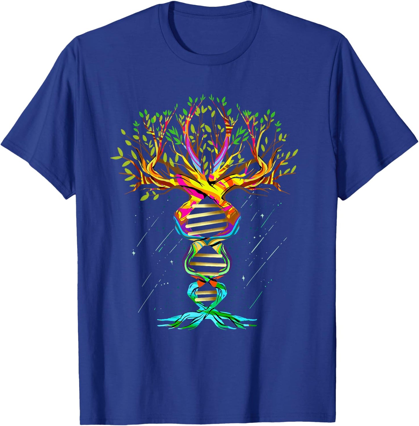 Tree of Life - Chromosome - Tree of Life - Cool Graphic Design T-Shirt - T-Shirt | Royal