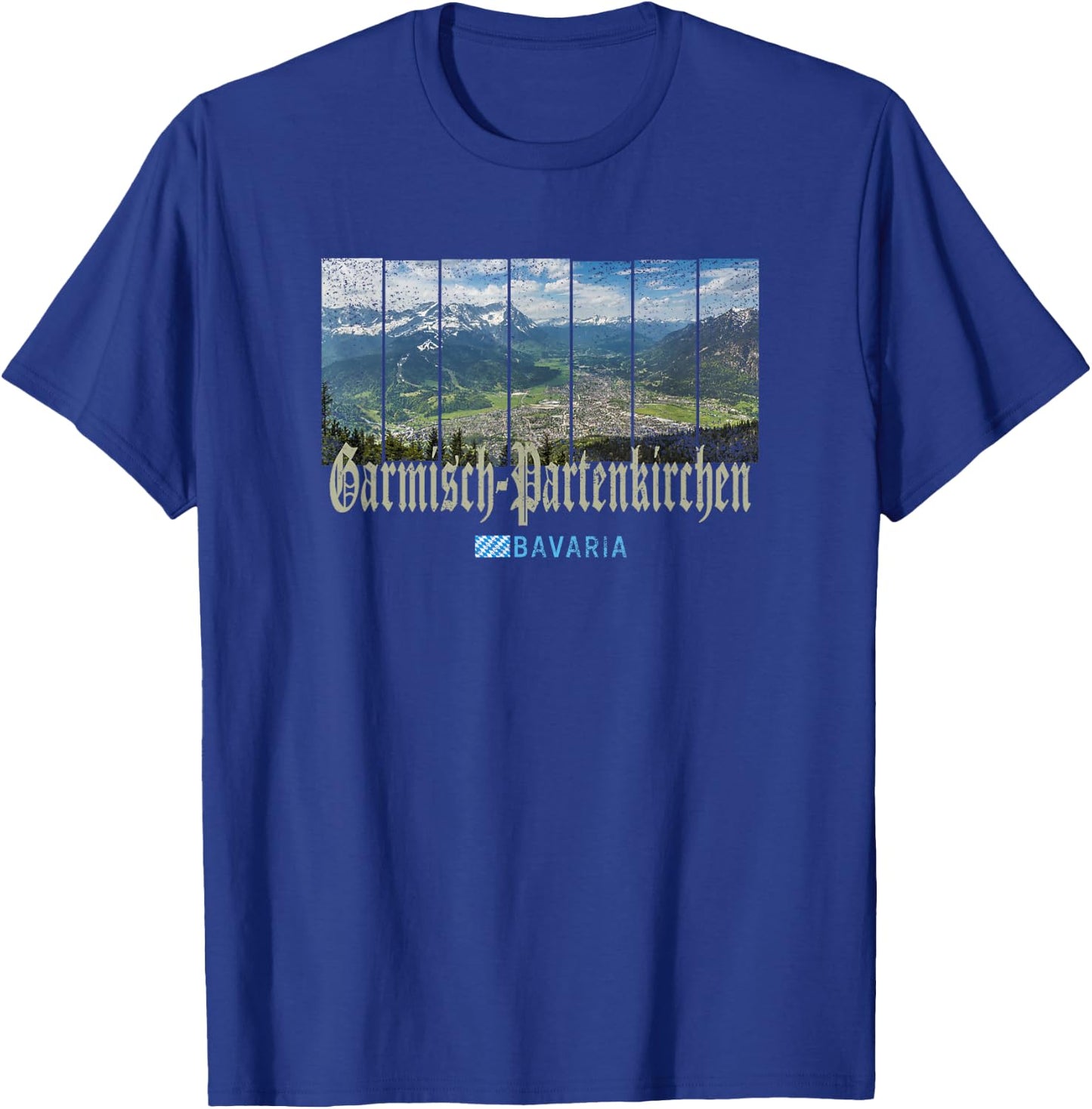 Garmisch-Partenkirchen Vintage Bavaria Germany Souvenir T-Shirt - T-Shirt | Royal