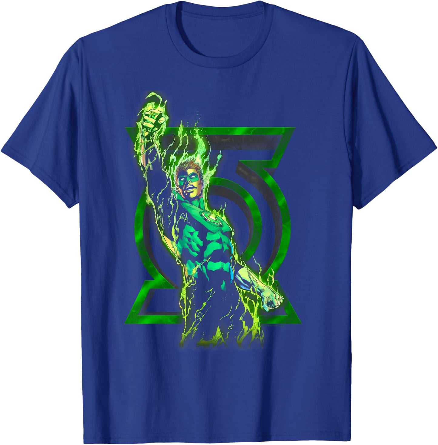 Green Lantern Fully Charged Lantern Small T-Shirt - T-Shirt | Royal
