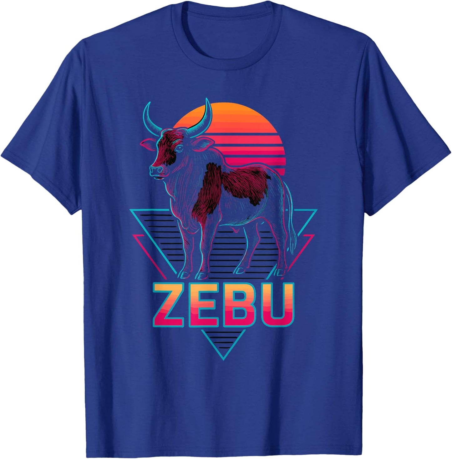 Zebu Retro T-Shirt - T-Shirt | Royal