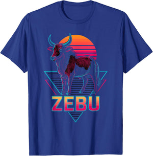 Zebu Retro T-Shirt - T-Shirt | Royal