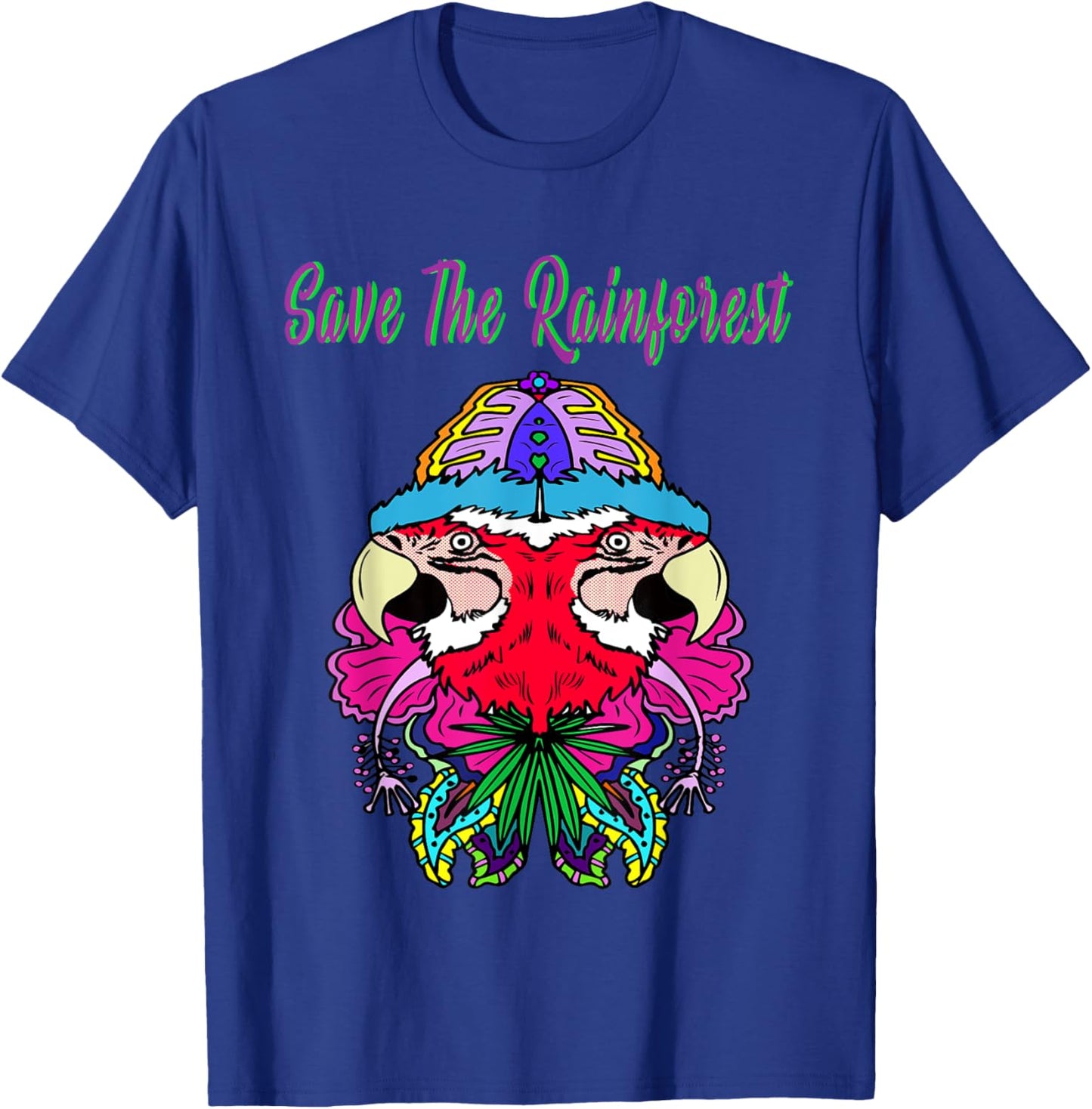 Save The Rain Forest T-Shirt - T-Shirt | Royal