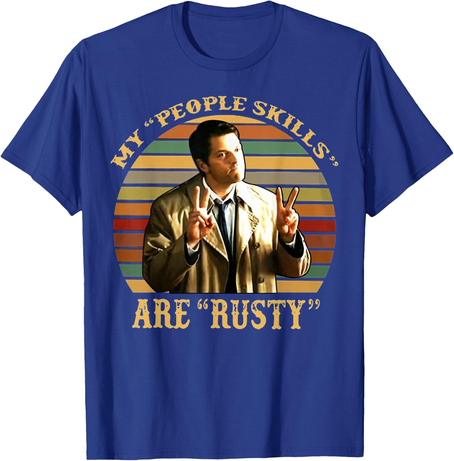 My People Skills are Rusty Vintage T-Shirt - T-Shirt | Royal